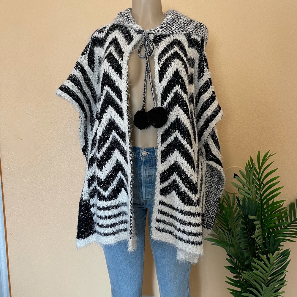 Modena hoodie, poncho, cardigan,cape ,sweater one size